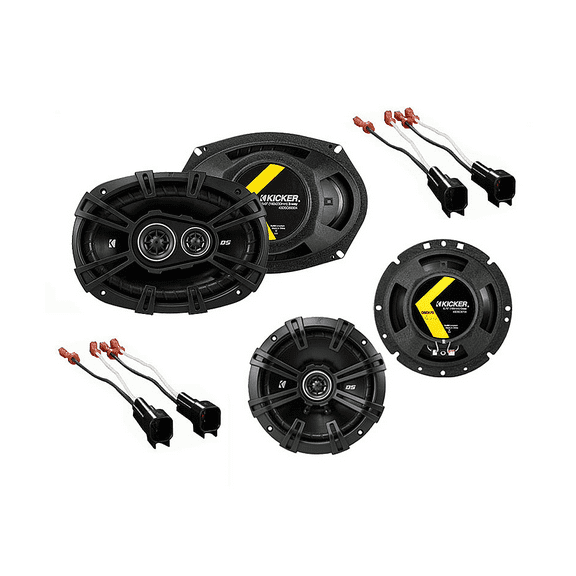 Kicker Simply Plug and Play Factory Speaker 240W 60W, Black