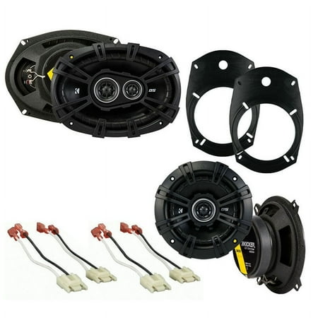 Kicker Stereo Factory Speaker Upgrade Kicker, Black