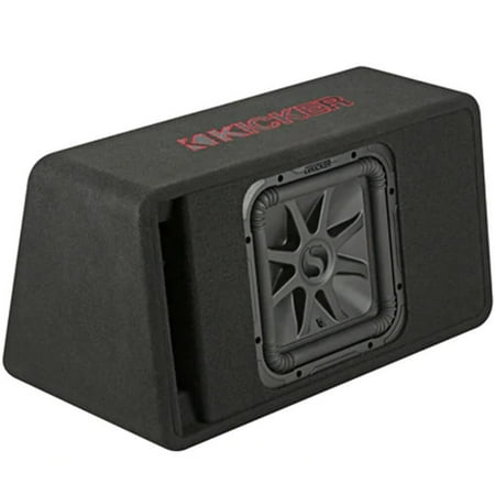 KICKER - Solo-Baric L7R 12" Single-Voice-Coil 2-Ohm Loaded Subwoofer Enclosure - Black