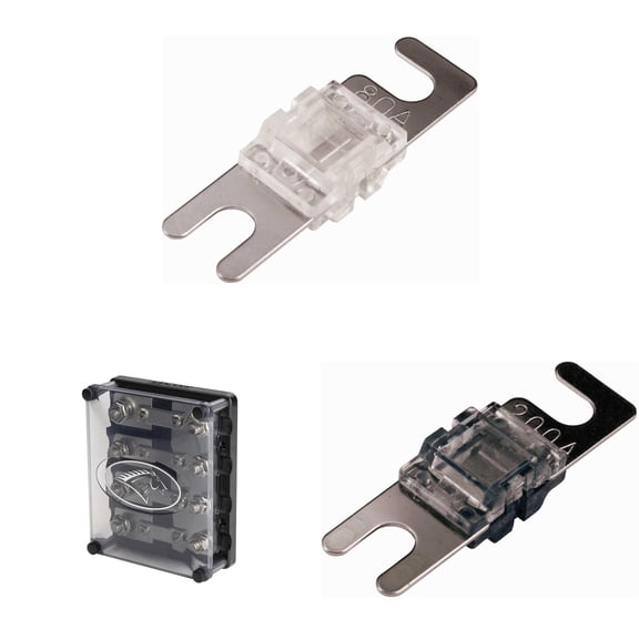 Kicker Warhorse HPFD4 Fused Way Distribution Block & (4 ) AFS 80 / 200 Amp Fuse Bundle