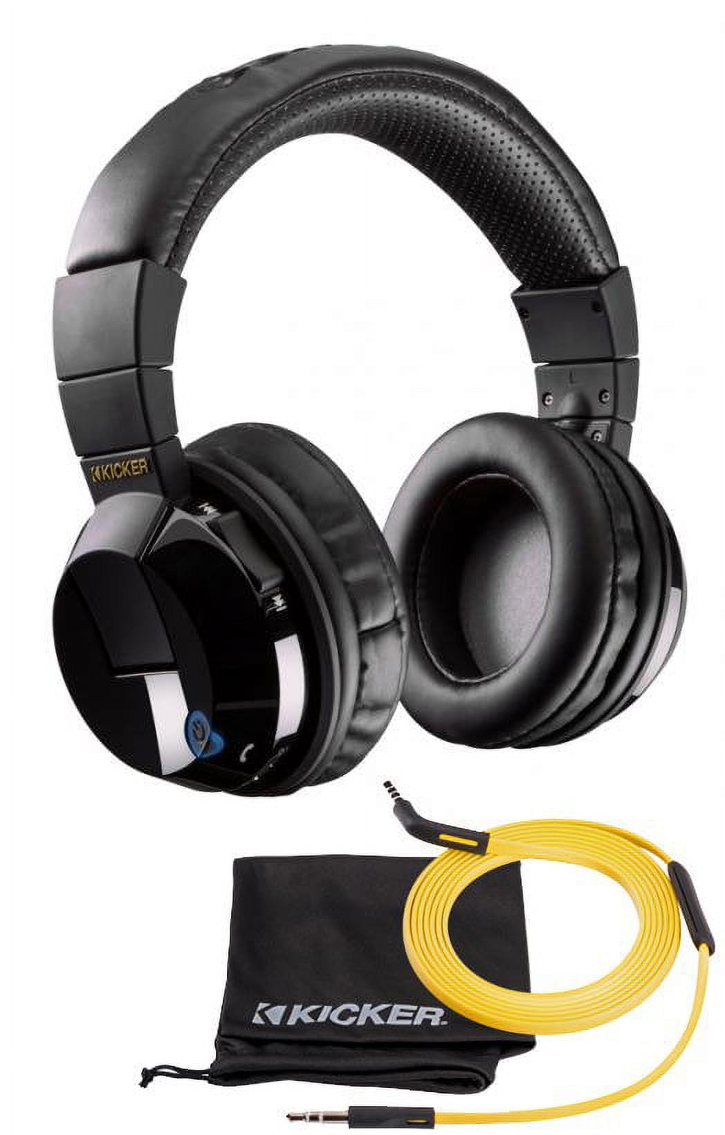 Kicker Wireless Cordless Over Ear Audio Bluetooth Stereo Headphones