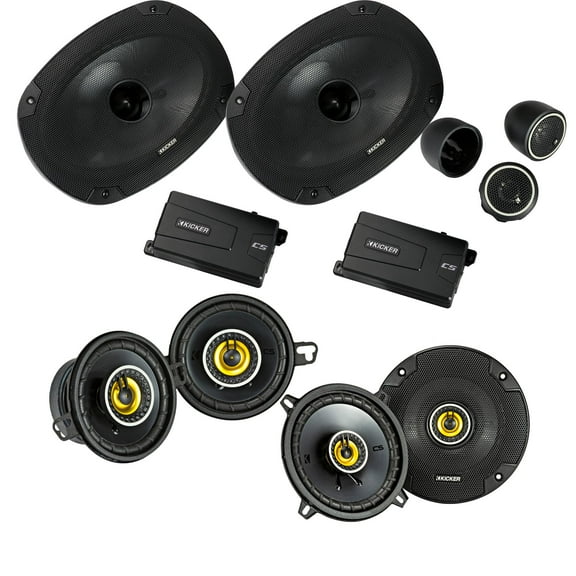 Kicker for Dodge Ram 2002-2011 Truck Speaker Bundle CSS694 6x9", CSC54 5.25", CSC354 3.5"