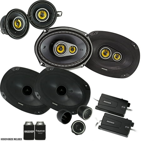Kicker for Dodge Ram Crew Cab 2012+ bundle- CS 6x9 components, CS 6x9 coaxials, and CS 3.5" coaxials