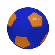 Kickerball Swerve and Curve Size 4 Soccer Ball, Soccer Training Ball with Special Curving Panels, Outdoor and Indoor Soccer Ball, Fun Soccer Ball for Kids and Adults, Blue and Orange