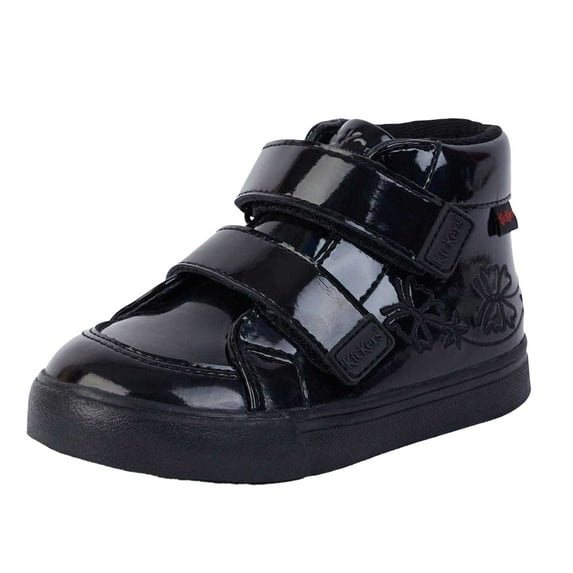 Kickers Boys/Girls Tovni Hi Stardust Patent Leather Boots