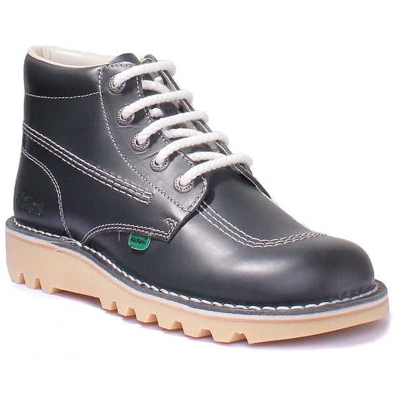 Kickers Kick Hi M Men's Core Lace Up Leather Ankle Boot In Navy Size 11
