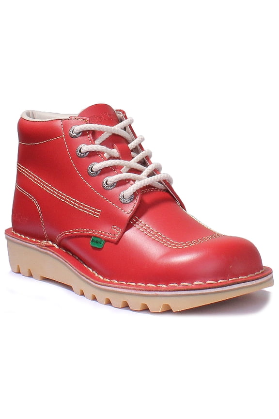 Kick Hi M Men's Core Lace Up Leather Ankle Boot In Red Size 7.5