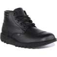 thumbnail image 1 of Kickers Kick Hi Padded Unisex Lace Up Leather Ankle Boot In Black Size 9M/10F, 1 of 6