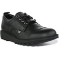 thumbnail image 1 of Kickers Kick Lo Tumble Unisex Premium Leather Lace Up Shoes In Black Size 10M, 1 of 6