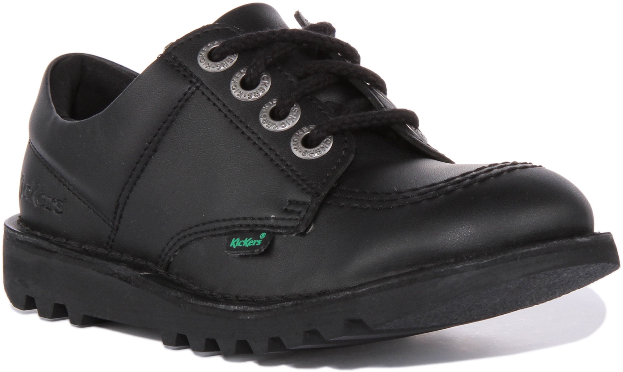 Kids Junior Black Kickers Kick Lo Shoes