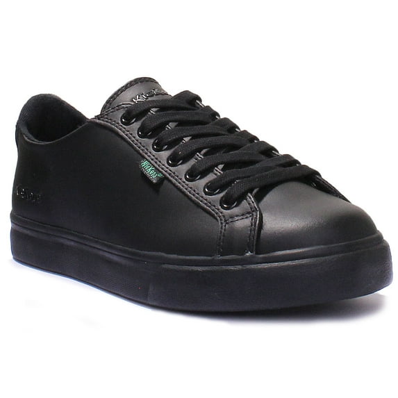 Kickers Tovni Lacer Men's Lace Up Leather Sporty Shoes In Black Size 7.5