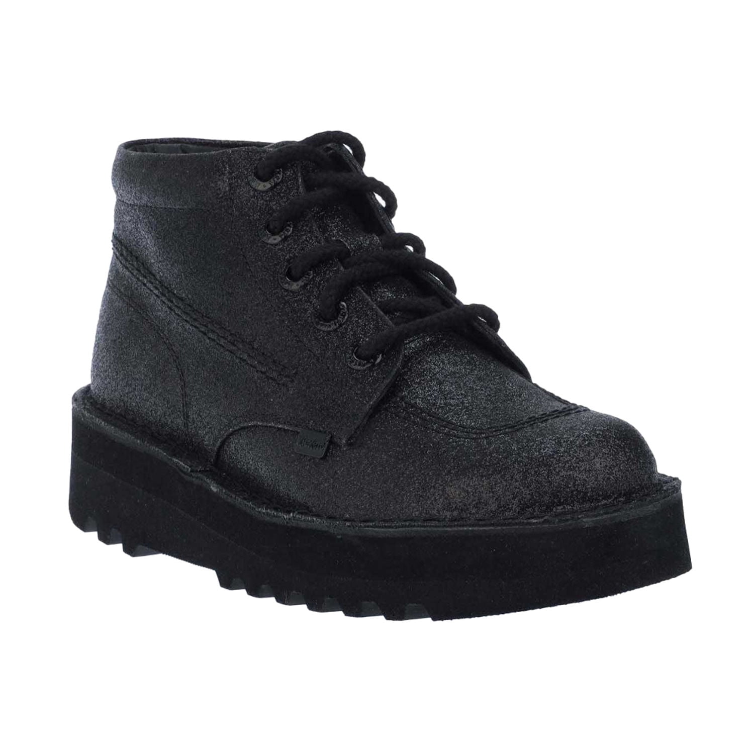 Kickers Stack Up Kickers Womens Kick Hi Glitter Leather Stack Heel Boots - Walmart.com