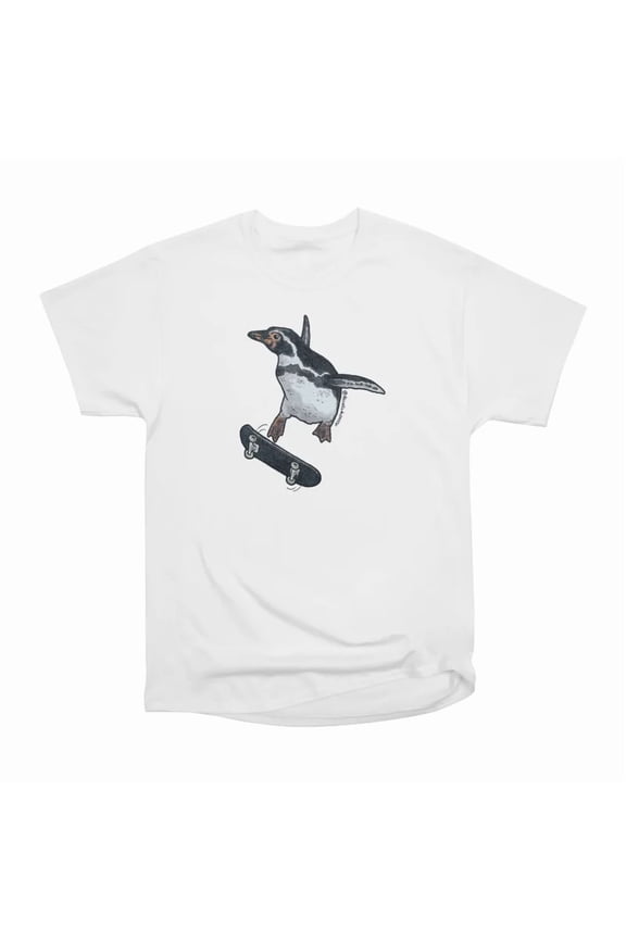Kickflip Penguin T-Shirt Tee Gift For Him Merch For Her Apparel For Friend