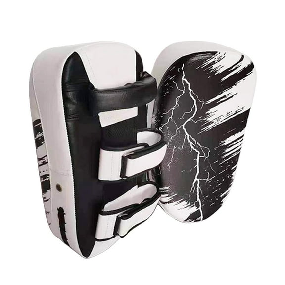 Kicking Boxing Pads Focus PU Curved Target Hand Pads , Kickboxing, Martial Arts, boxeo en tailandia Thai, Karate Training Padded Punching White
