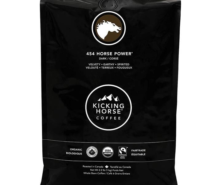 Kicking Horse Coffee, 454 Horse Power, Dark Roast, Whole Bean, 2.2 lbs