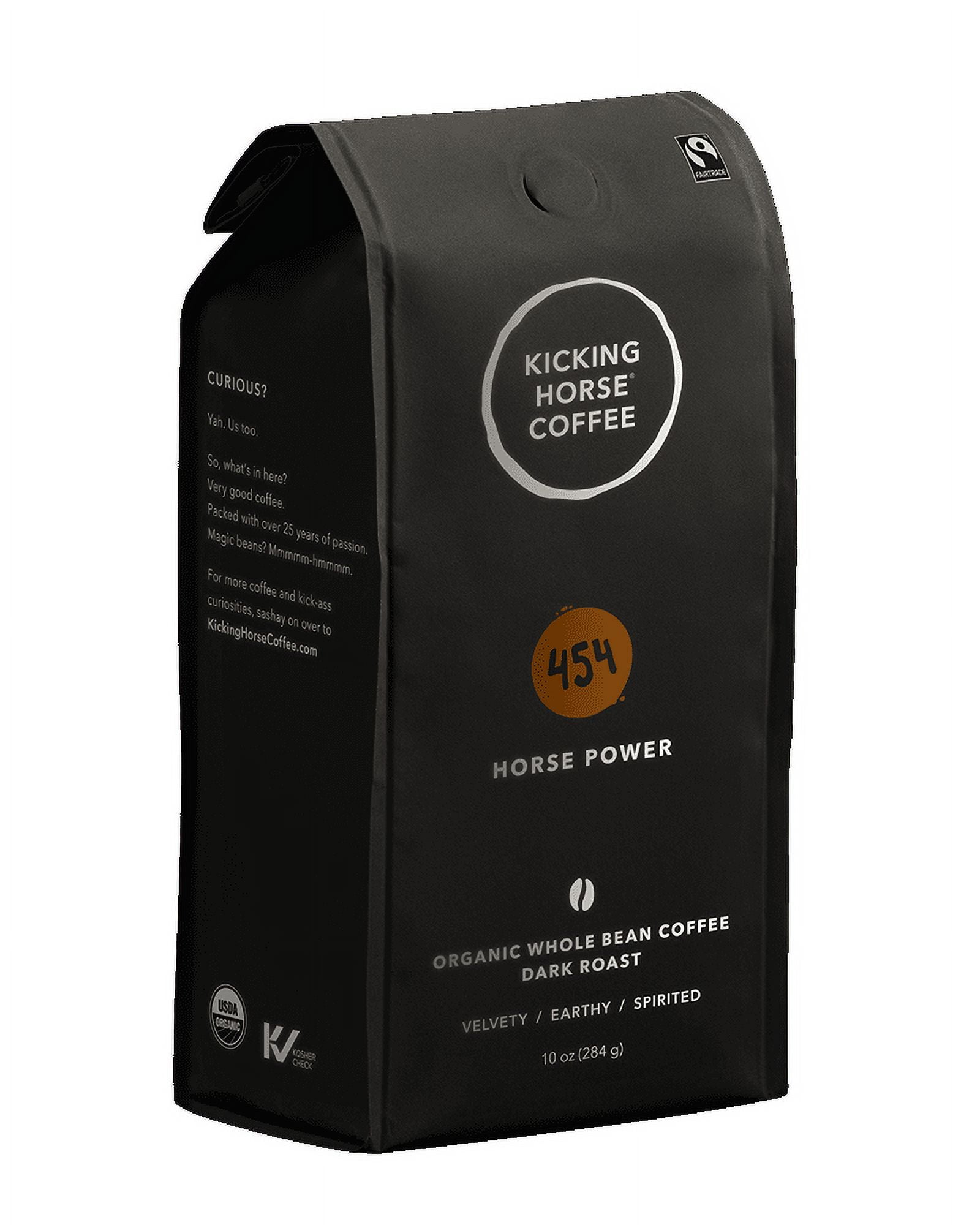 Kicking Horse Coffee 454 Horse Power Ground Organic Dark Roast - 10 oz Pack of 2