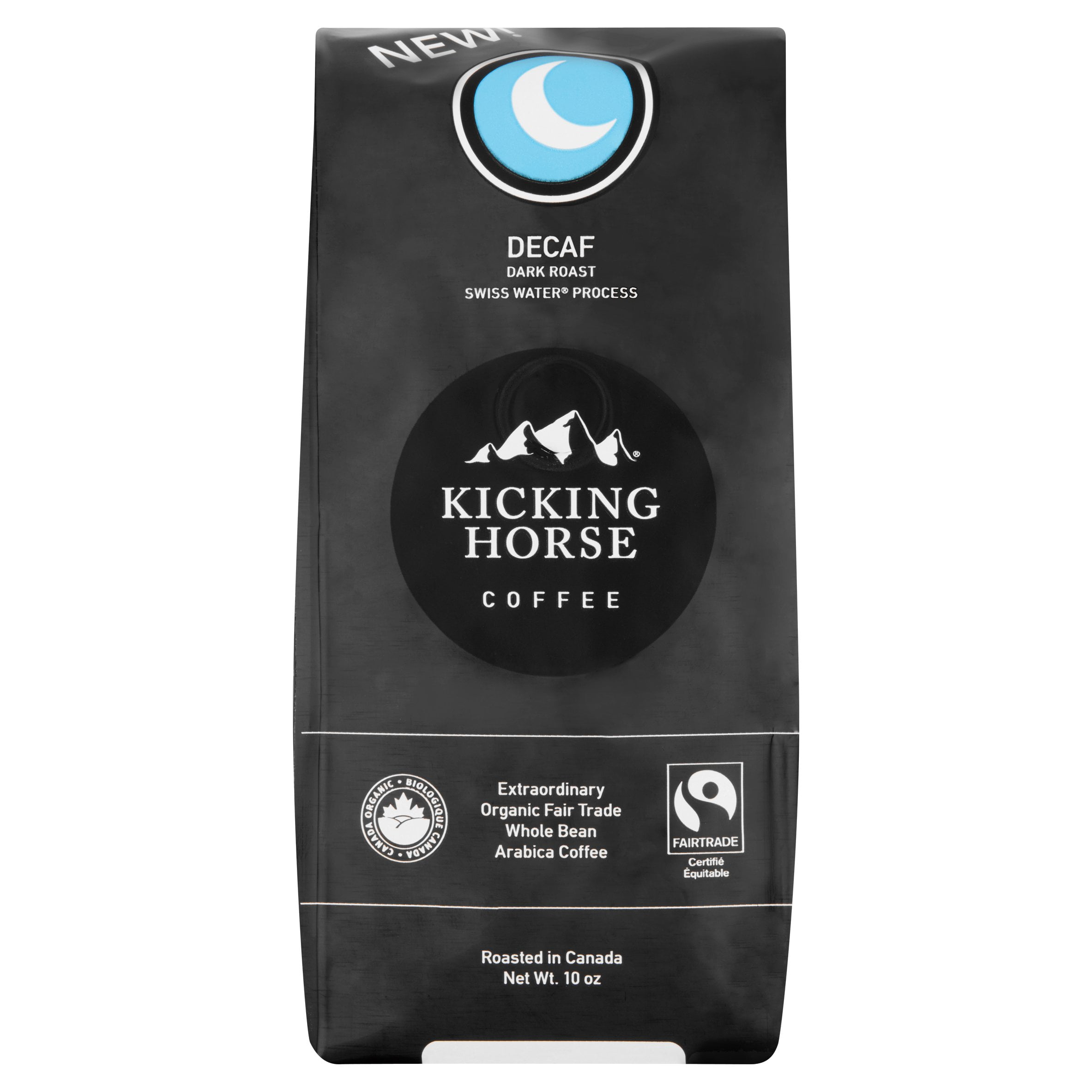 Kicking Horse Coffee Decaf Dark Roast Arabica Coffee, 10 oz, 6 pack