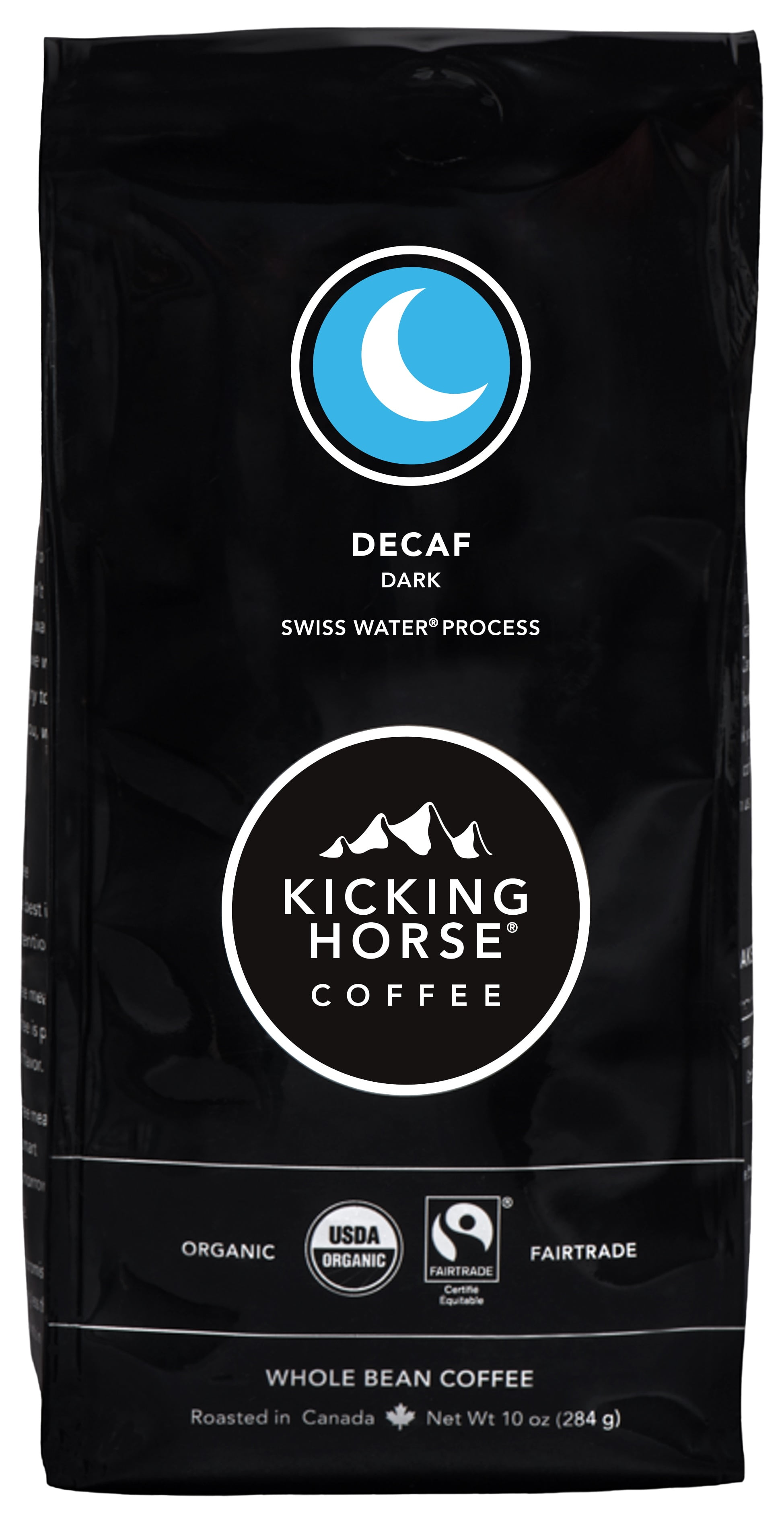 Kicking Horse Coffee, Decaf, Dark Roast, Whole Bean Coffee, 10 oz Pack Of 6
