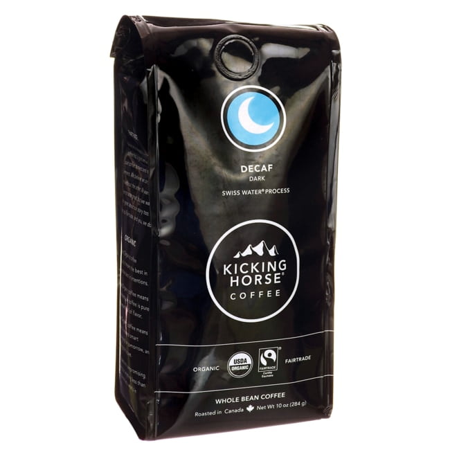 Kicking Horse Coffee, Decaf, Dark Roast, Whole Bean Coffee, 10 oz