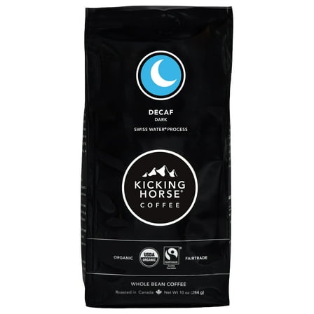 Kicking Horse Coffee Decaf Whole Bean Coffee, 10 Oz