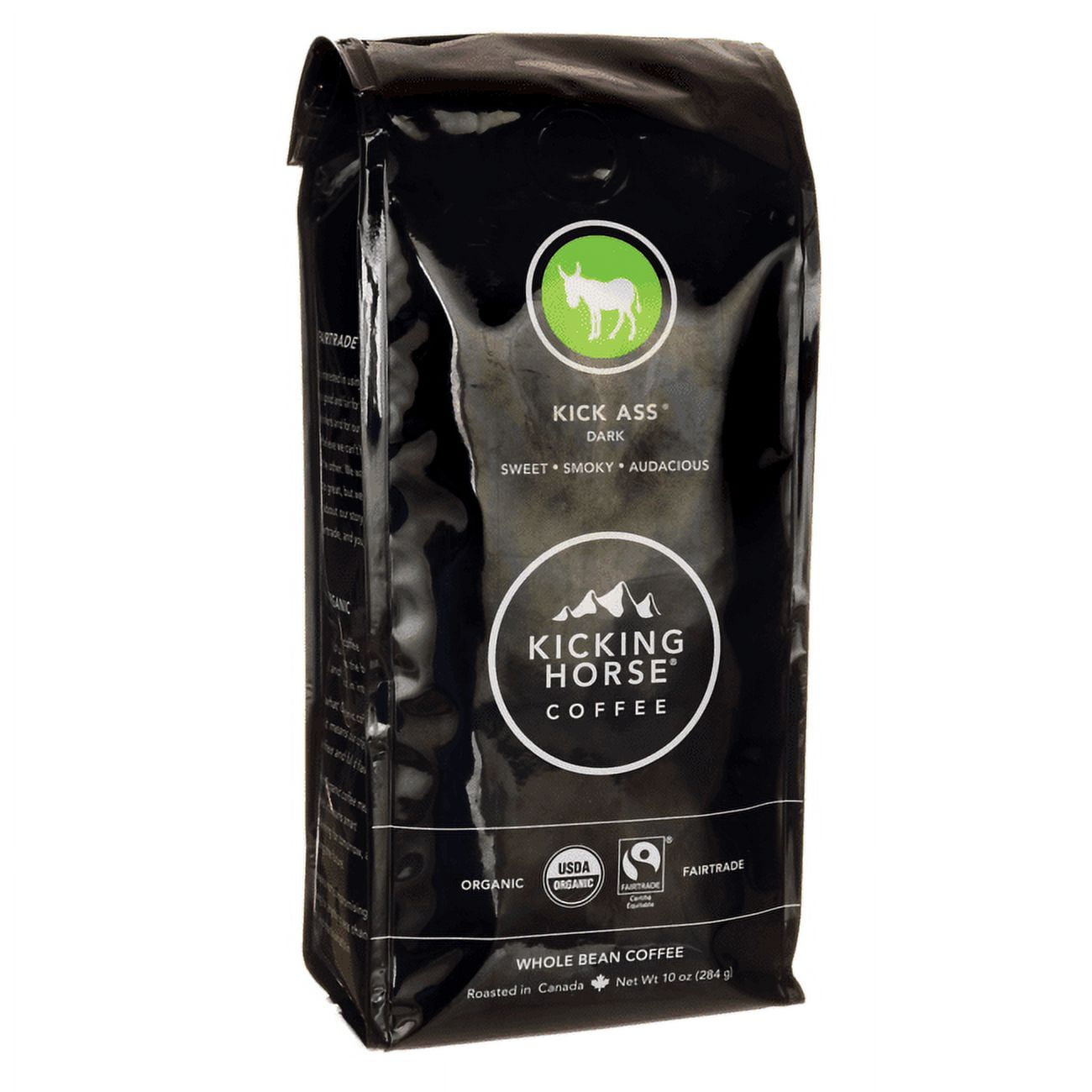 Kick Ass Organic Dark Roast Whole Bean Coffee - 10oz