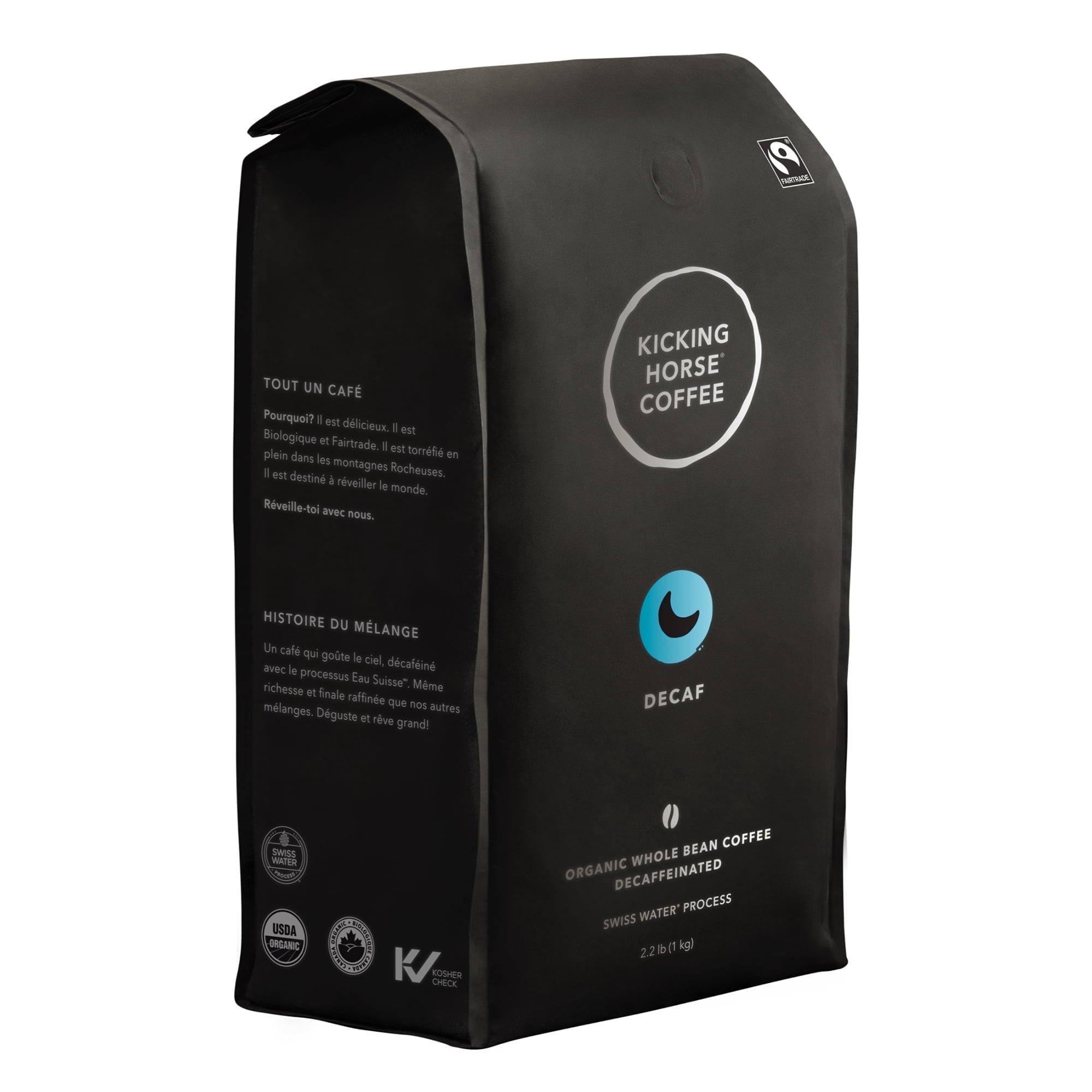 View of Kicking Horse Coffee, Swiss Water Process, Whole Bean, 2.2 Pound ...