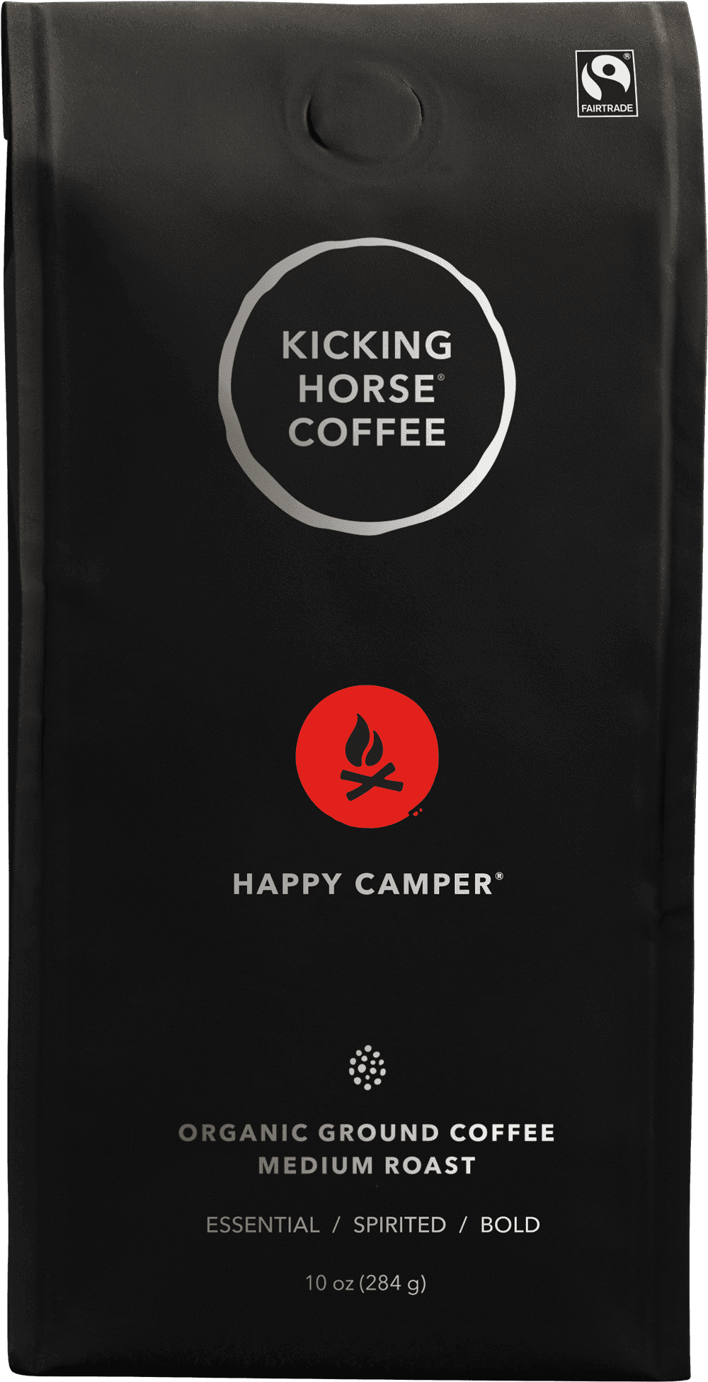 Kicking Horse Happy Camper Ground Coffee, Medium Roast, 10 oz