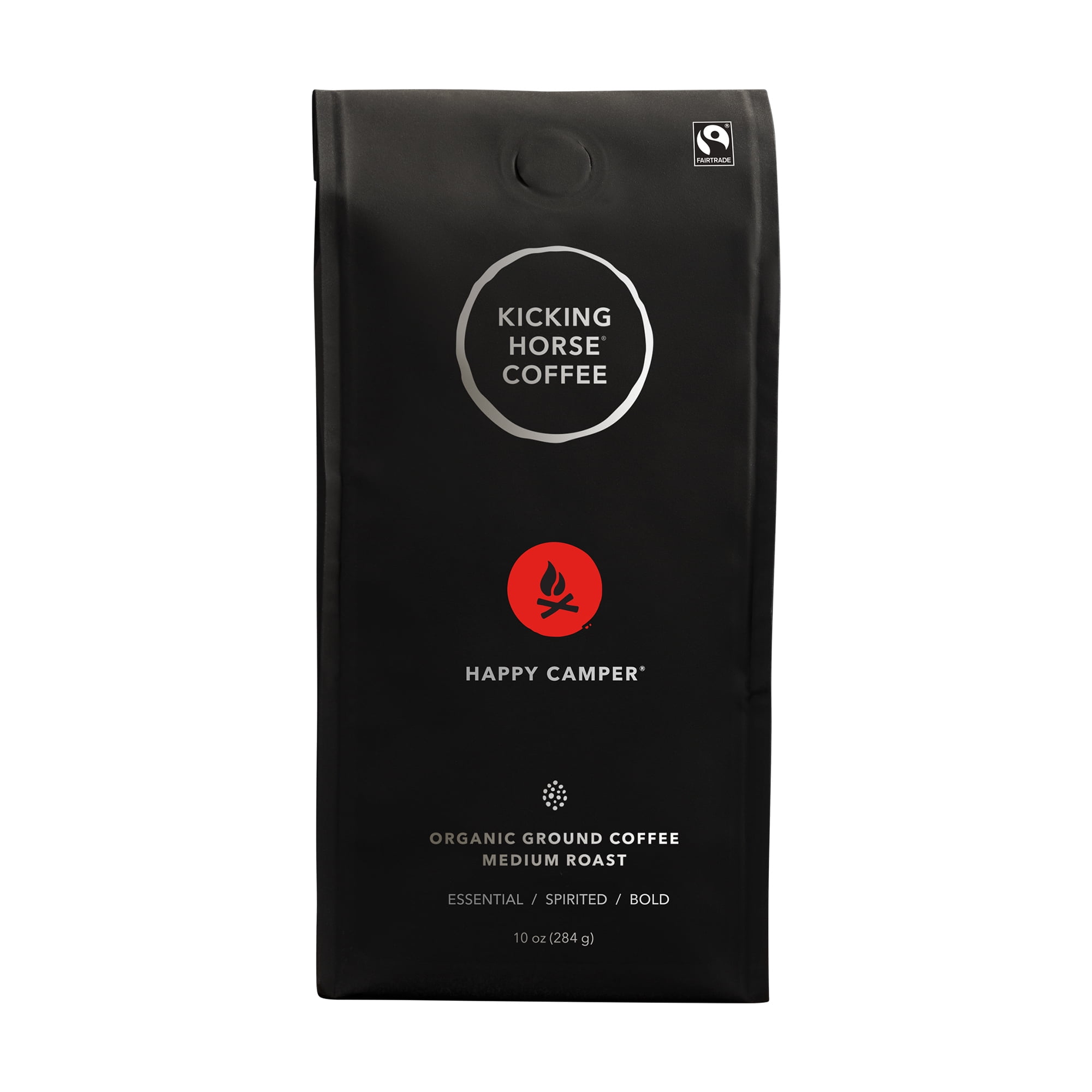 Kicking Horse Happy Camper Ground Coffee, Medium Roast, 10 oz