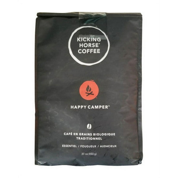 Kicking Horse Organic Happy Camper Whole Bean Coffee, 30 oz./830g {Imported from Canada}