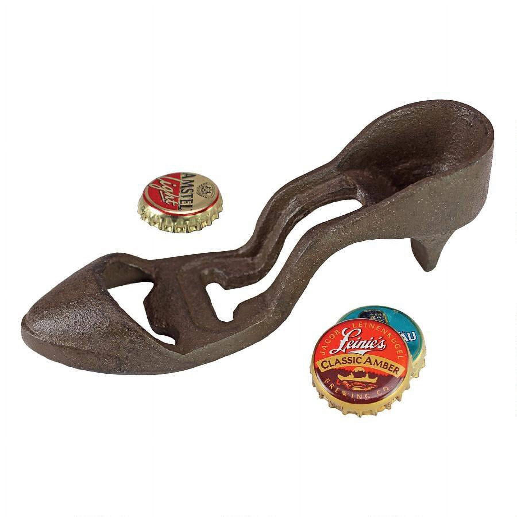 Black Cast Iron High Heel Shoe Bottle Opener