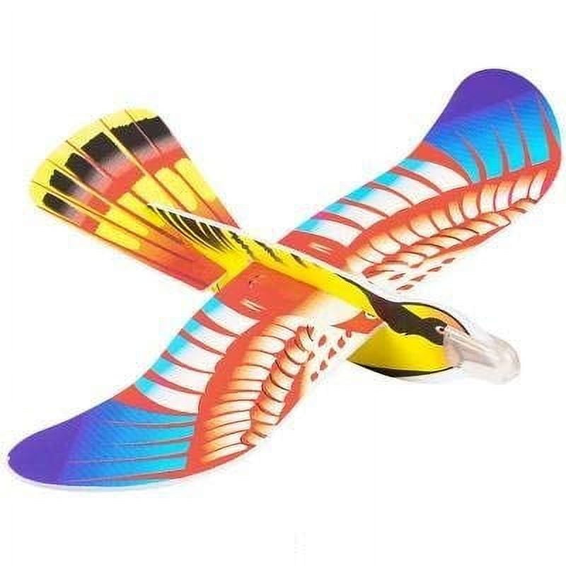 Kicko 7 Inch Foam Bird Glider Kite for Kids 24 Pieces Flying Colorful