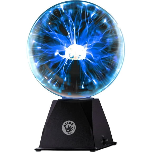 Kicko Blue Plasma Ball - 7 inch - Nebula, Thunder Lightning