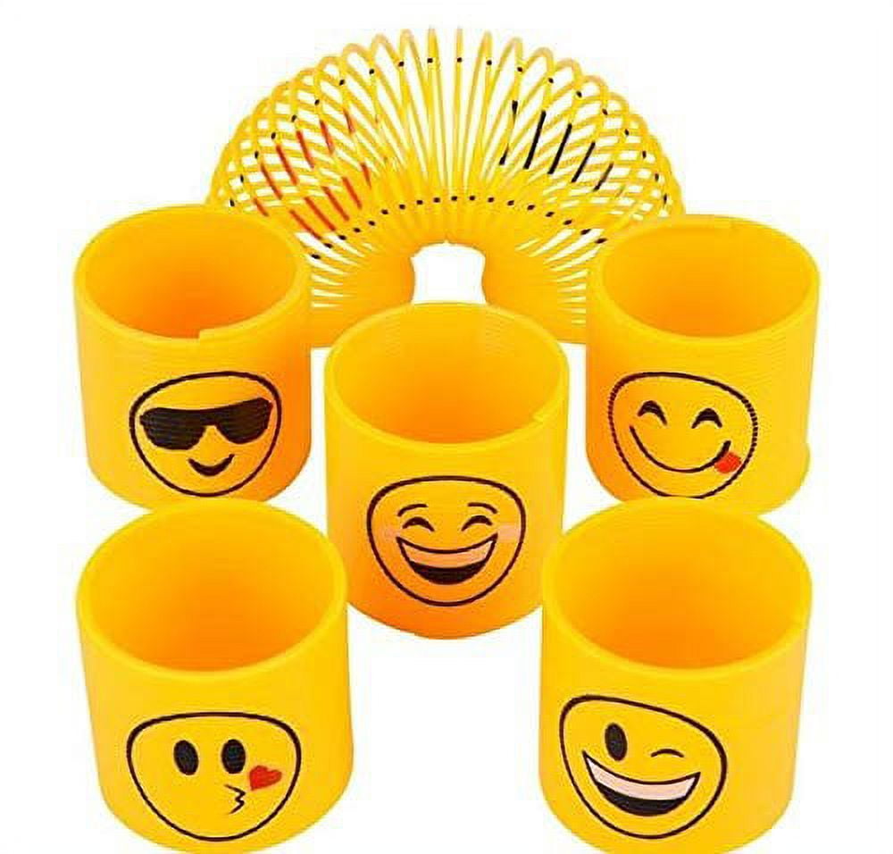 Kicko Emoji Coil Spring Set of 24 1.4 Slinky Emoticon Faces for