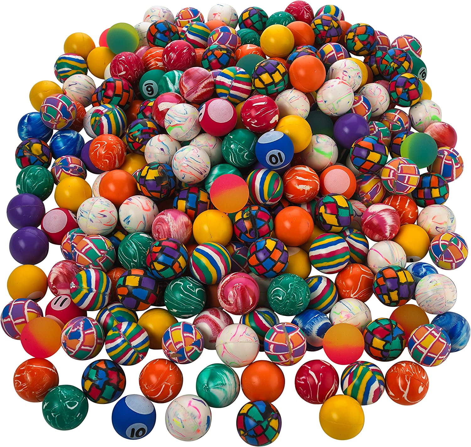Kicko | High Bounce Ball for Kids - 250pcs (Boys/Girls) - Party Favors, Toy