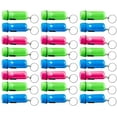 thumbnail image 1 of Kicko Mini Flashlight Keychain, 2 Inch - 24 Pack Assorted Colors, Green, Light Blue and Pink - Batteries Included - for Kids, Party Favors, Goody Bag Fillers, Prizes, Pocket Size, Chain for Key, 1 of 8