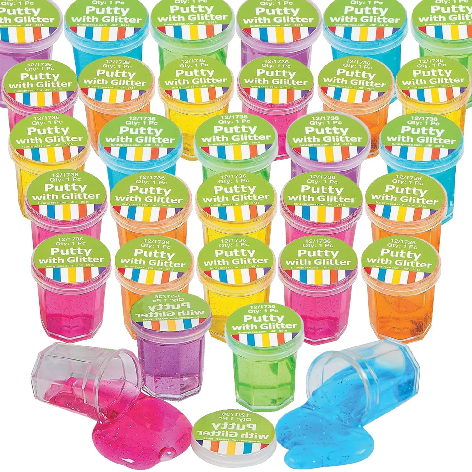48 PC Bulk Water Bead Squeeze Toy Handout Kit
