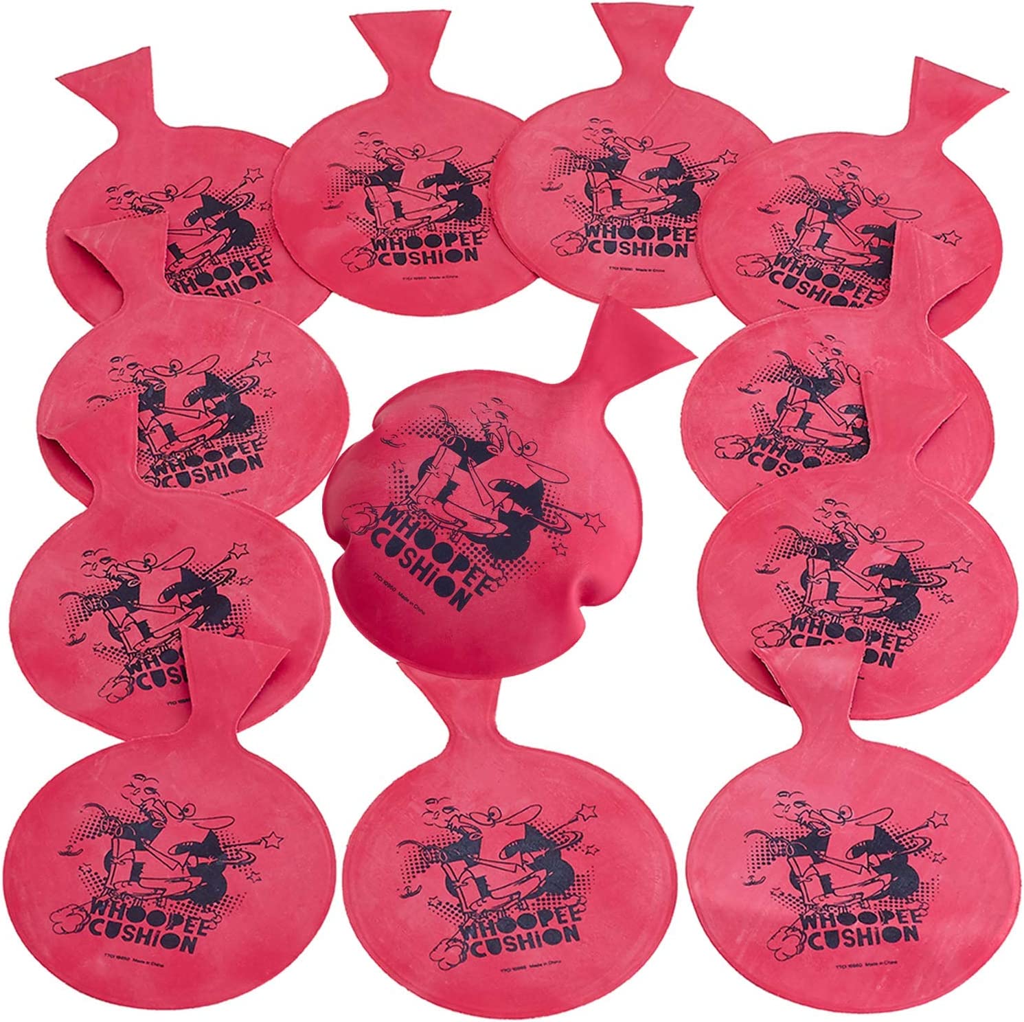 Kicko Miniature Whoopee Cushions - 12 Pack Mini Prank Novelty Toy for Parties and Rewards - 3 Inch Size - image 1 of 7