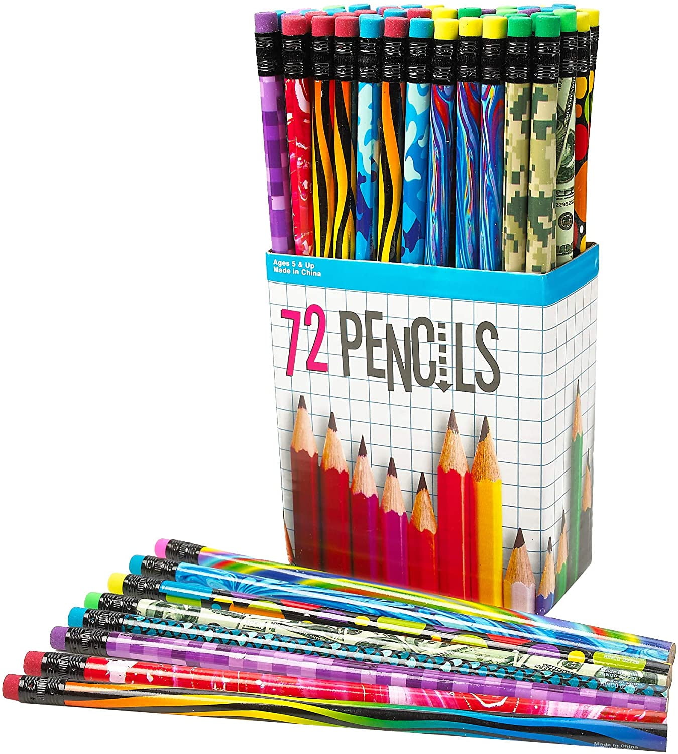 STOBOK 72 Pcs Five Section Bear Pencil Stackable Pencils Color Pencil Party  Favors Smelly Markers for Kids Classroom Prizes Birthday Pencils Bear