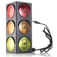 thumbnail image 1 of Kicko Traffic Light Lamp - Plug-in, Blinking Triple Sided, 12.25 Inch - for Kids Bedrooms, Decorations, Parties, Celebrations, Props, and, 1 of 9