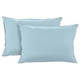 thumbnail image 1 of Kickoff 100% Bamboo Viscose Pillowcases , King, Cooling Breathable, Hidden Zipper, Bedding Pillow Covers for Hot Sleepers (2 Pack, King 20"x40", Coastal Blue), 1 of 5