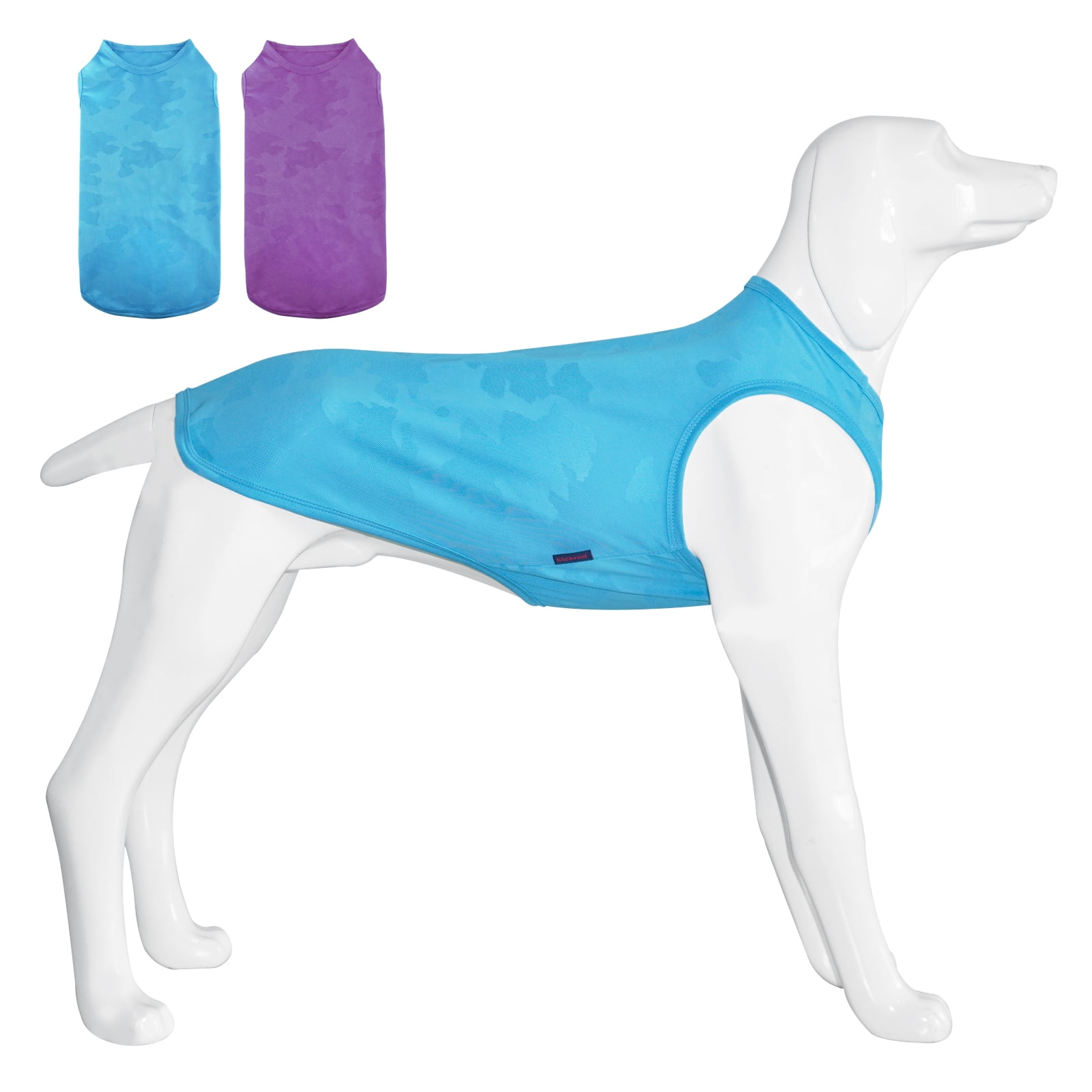 Kickred 2 Pack Summer Dog Shirts, Quick Dry Breathable Dog Clothes ... - Cotton And Spandex Dog Apparel