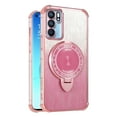 thumbnail image 1 of Kickstand Case for OPPO A16 Cover Soft TPU Silicone Phone Case with Luxury Magnetic Mirror Stand Shell for Women Men Anti-Fall Protective Cover Compatible with OPPO A16 Case, 1 of 6