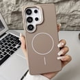 thumbnail image 1 of Kickstand Case for Samsung Galaxy S25 Ultra, Compatible with MagSafe Wireless Charger, Built-in Adjustable Camera Frame Stand, Luxury Matte Magnetic Back Slim Fit Shockproof Phone Cover, Desertgold, 1 of 8