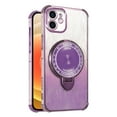 thumbnail image 1 of Kickstand Case for iPhone 12 Pro Max Cover Soft TPU Silicone Phone Case with Luxury Magnetic Mirror Stand Shell for Women Men Anti-Fall Cover Compatible with iPhone 12 Pro Max Case, 1 of 7