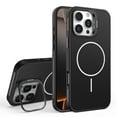 thumbnail image 1 of Kickstand Case for iPhone 14 Pro, Compatible with MagSafe Wireless Charger, Built-in Adjustable Camera Frame Stand, Luxury Matte Magnetic Back Slim Fit Shockproof Phone Cover, Black, 1 of 6