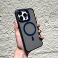 thumbnail image 1 of Kickstand Case for iPhone 16 Pro Compatible with Mag-Safe, Built-in Adjustable Camera Lens Stand, Non-Slip Bumper Magnetic Back Slim Shockproof Phone Cover for iPhone 16 Pro, Darkblue, 1 of 11