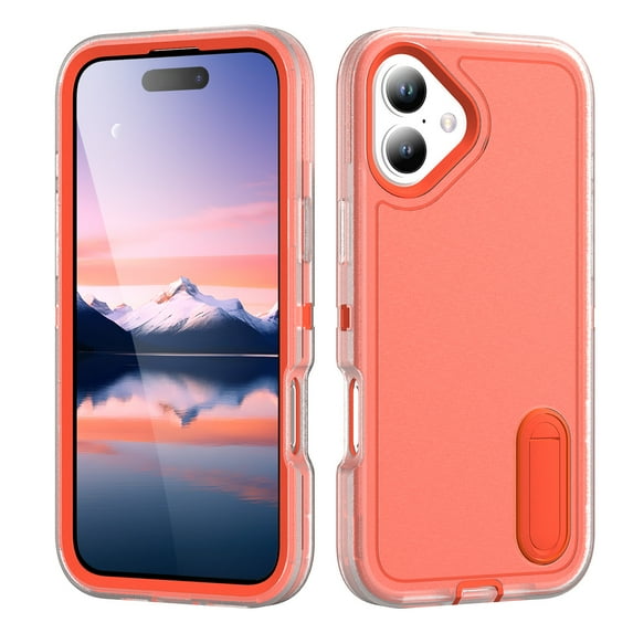 Kickstand Case for iPhone 17, Shockproof, Dropproof,slim & tough, pocket-friendly,Anti-fall Rugged phone case, Slim Fit for iPhone 17 Phone Case with Built-in Kickstand,M