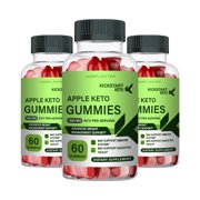Kickstart Keto Gummies - KickStart Keto, Apple Keto Weight Management Support Gummies (3 Pack)