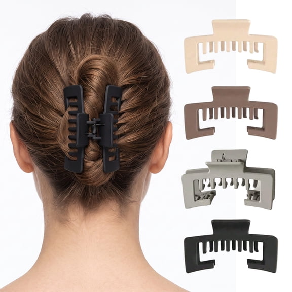 Kicpot 4Pcs Baseball Hair Clips for Women, Non-Slip Strong Hold Hat Clip, Hairstyle Accessories & Gifts