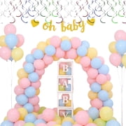 Kicpot Baby Gender Reveal, Shower Decorations, Baby Balloon Boxes Set, Balloons and  Oh Baby  Banner